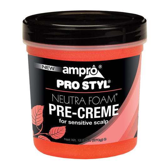 Ampro Pre-Creme Base for Sensitive Scalp - Wax Enhanced with Petroleum Jelly - Formulated to Protect Your Scalp During Chemical Processing - Relieves