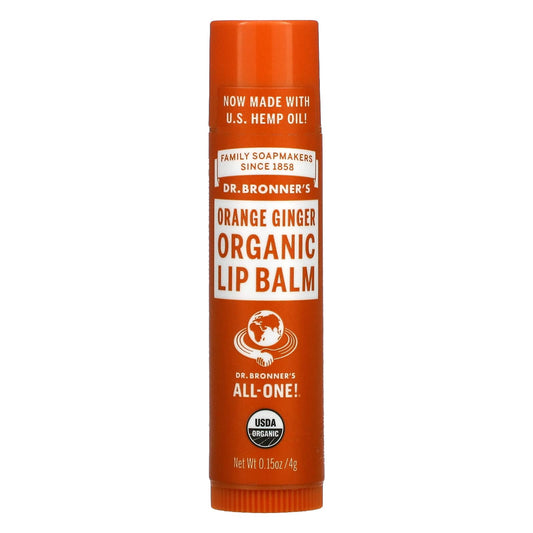Dr. Bronner's Sun Dog's Organic Lip Balm Orange Ginger - 0.15 oz