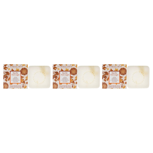 Perfumed Soap - Berries Flowers Wood - Pack of 3 by LErbolario for Unisex - 3.5 oz Soap Beauty & Personal Care L'Erbolario