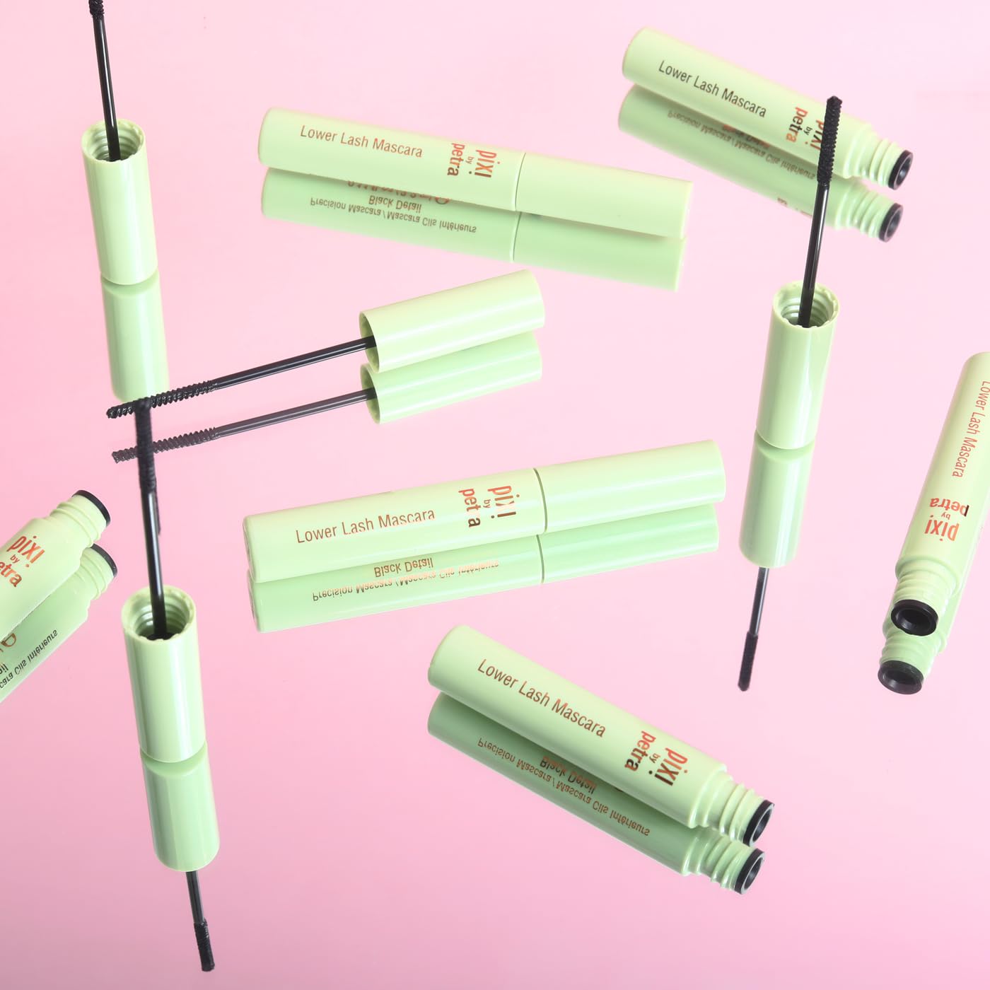 Pixi Beauty Lower Lash Mascara, Water-resistant Formula, Slim Brush With Short Bristles, Vitamin E & Panthenol for Lashes, 3.2ml 0.11fl oz