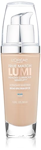 L'Oréal Paris True Match Lumi Healthy Luminous Makeup, C3 Creamy Natural, 1 fl. oz.