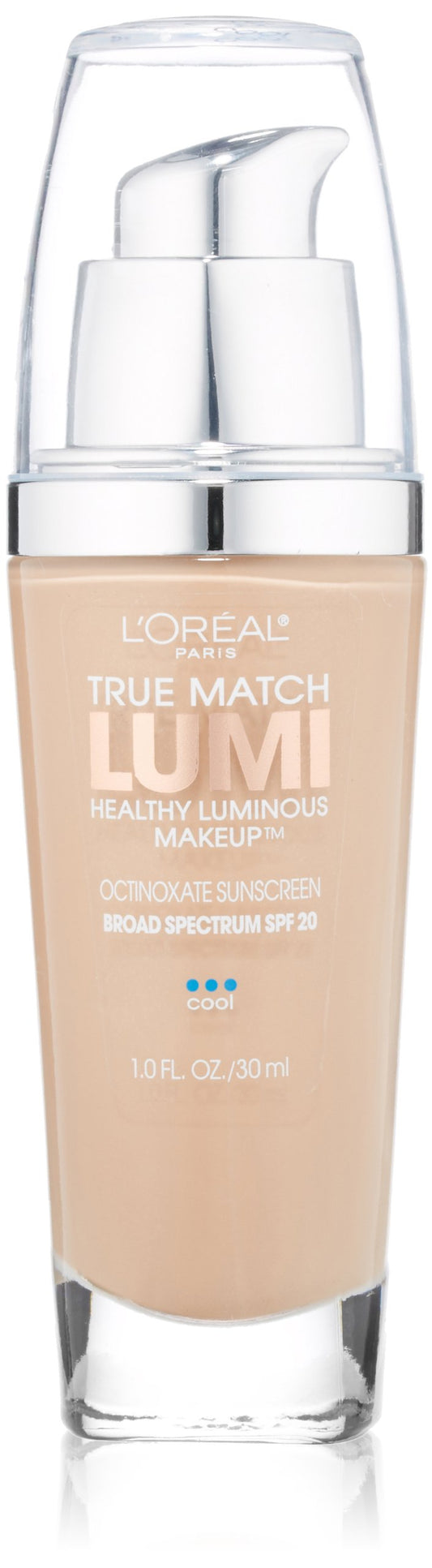 L'Oréal Paris True Match Lumi Healthy Luminous Makeup, C3 Creamy Natural, 1 fl. oz.
