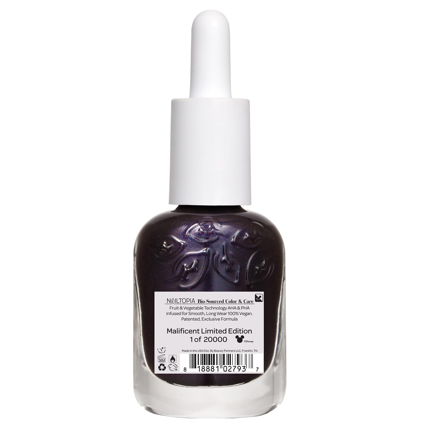 Nailtopia Bio-Sourced Chip Free Nail Lacquer Disney Collection, Maleficent, 0.41 oz - All Natural - Vegan - Strengthening - Quick-Dry - Long Lasting Beauty & Personal Care Nailtopia