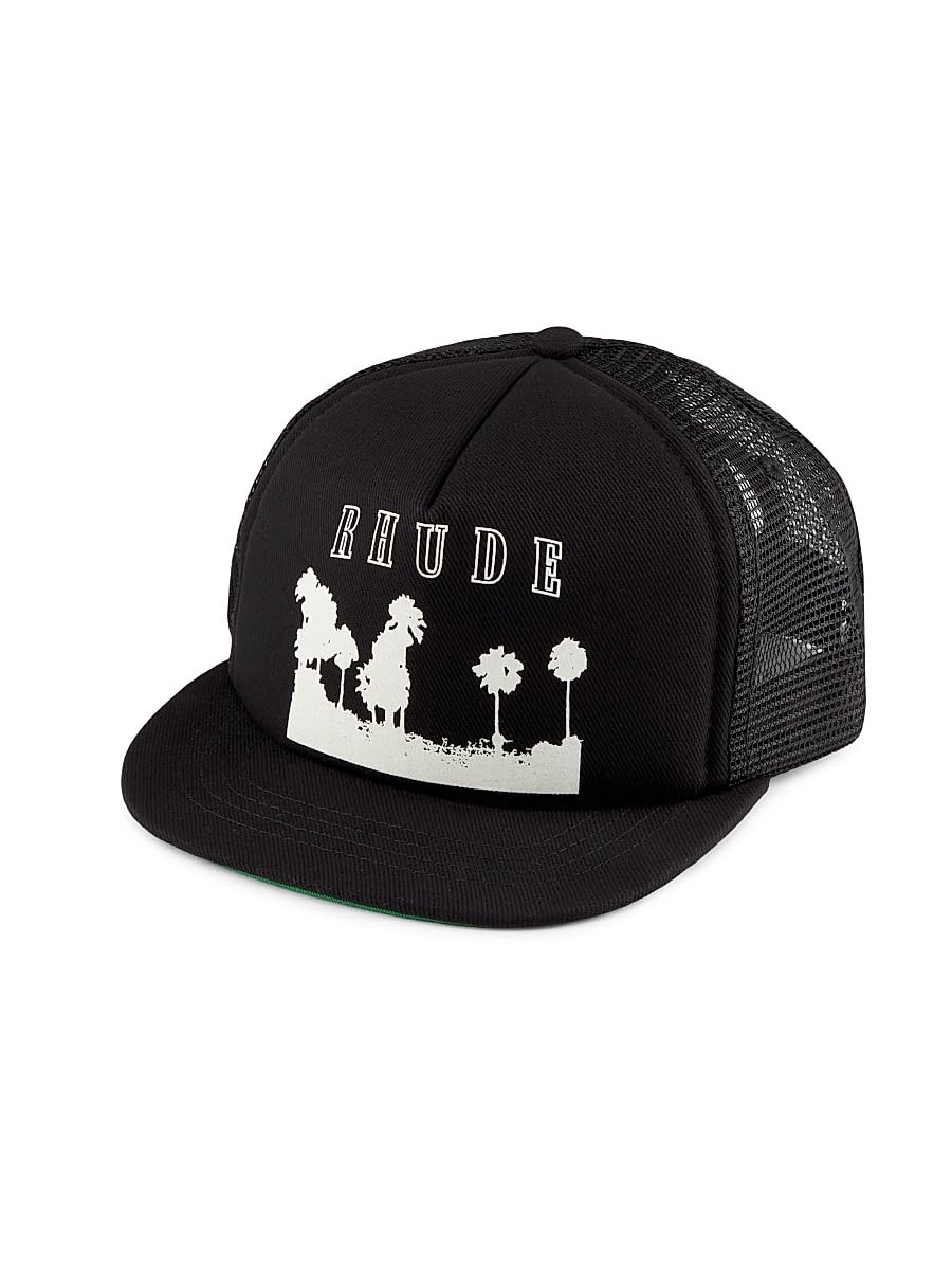 Rhude, Thousand Palms Trucker Hat, Black White
