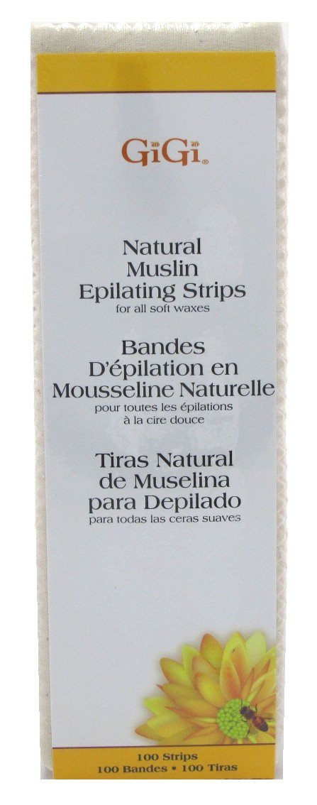 (3 Pack) GIGI Natural Muslin Epilating Strips (Large) - GG0610