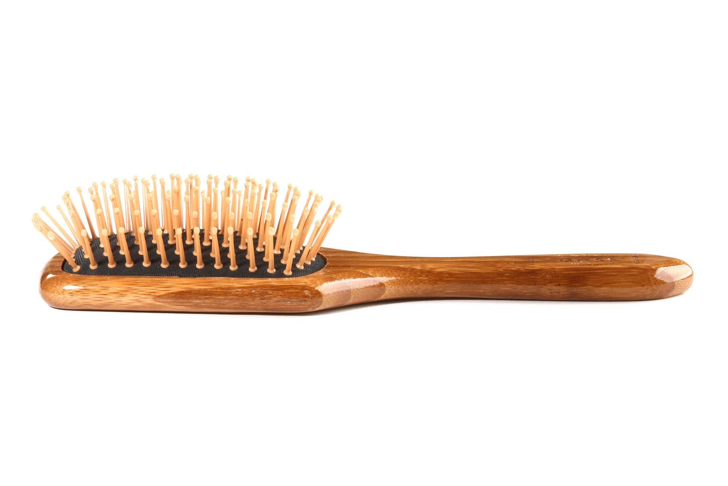 Bass Brushes | Style & Detangle Hair Brush | Professional Grade Nylon Pin | Pure Bamboo Handle | Small Paddle | Solid Finish | Mode SPB - DB, Assorted