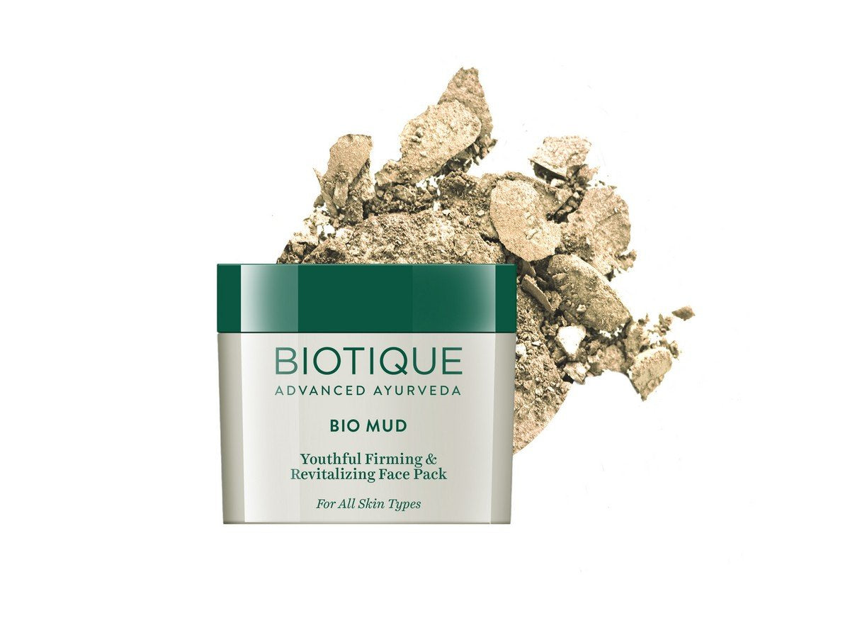 Biotique Bio Mud Youthful Firming & revitalizing Face Pack 75 gm I For all Skin Type I For Firming And Revitalizing Skin I Reduces Fine Lines