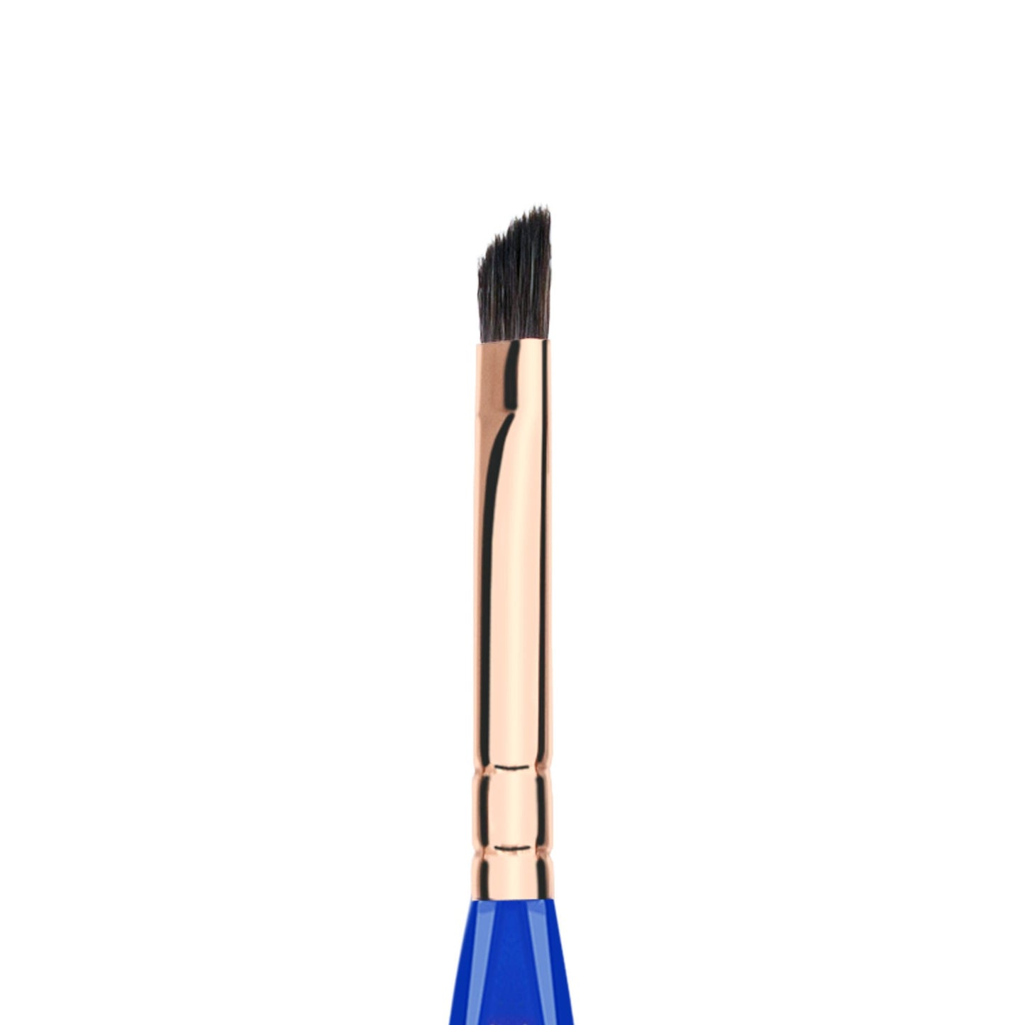 Bdellium Tools Professional Makeup Brush - Golden Triangle 763 Angled Brow - With All Vegan and Soft Synthetic Fibers, For Defining Eyebrows (Blue