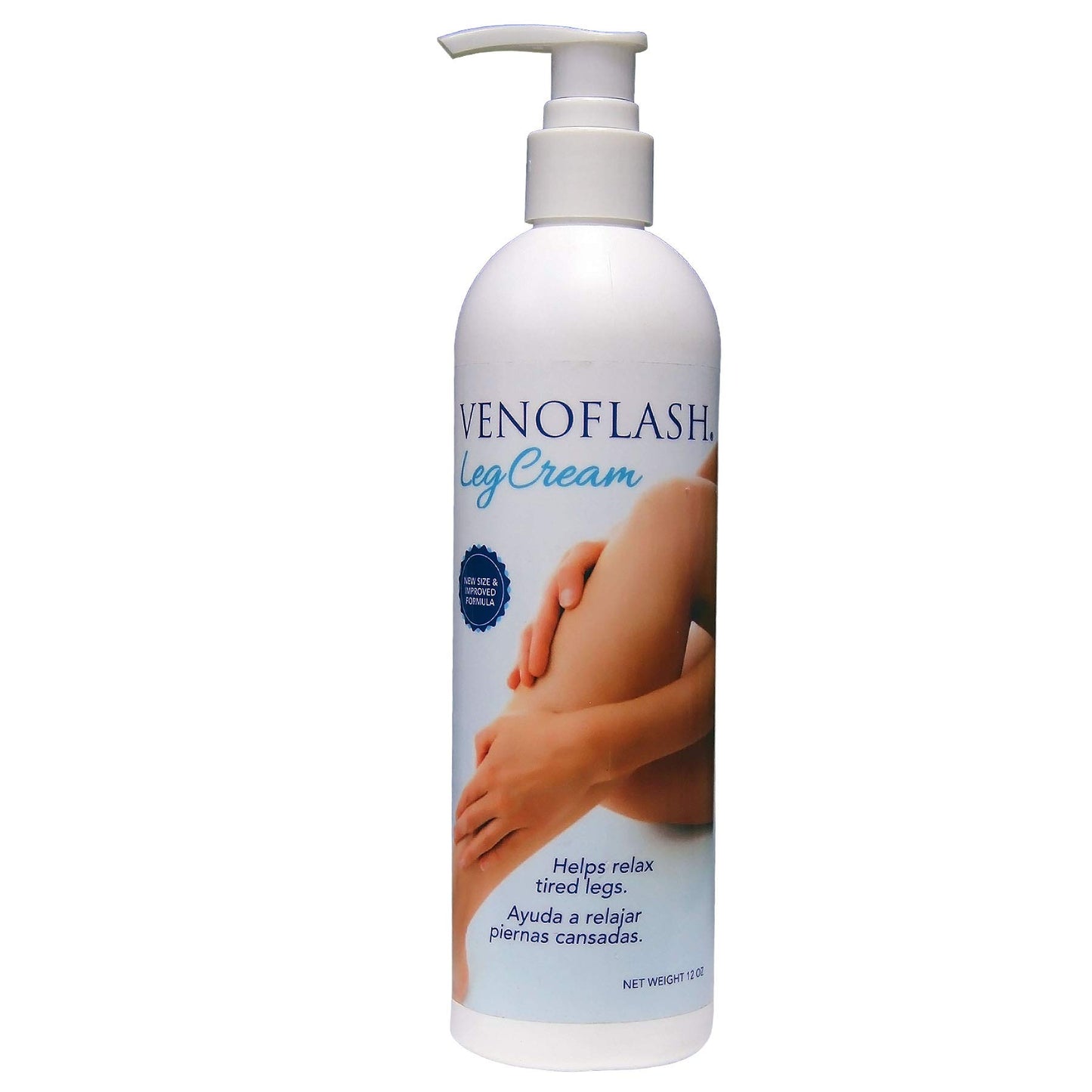 Venoflash Leg Cream, Softening Cream, Helps Relax Tired legs, Delicate Scent, Moisturizer, 12 FL Oz, Bottle
