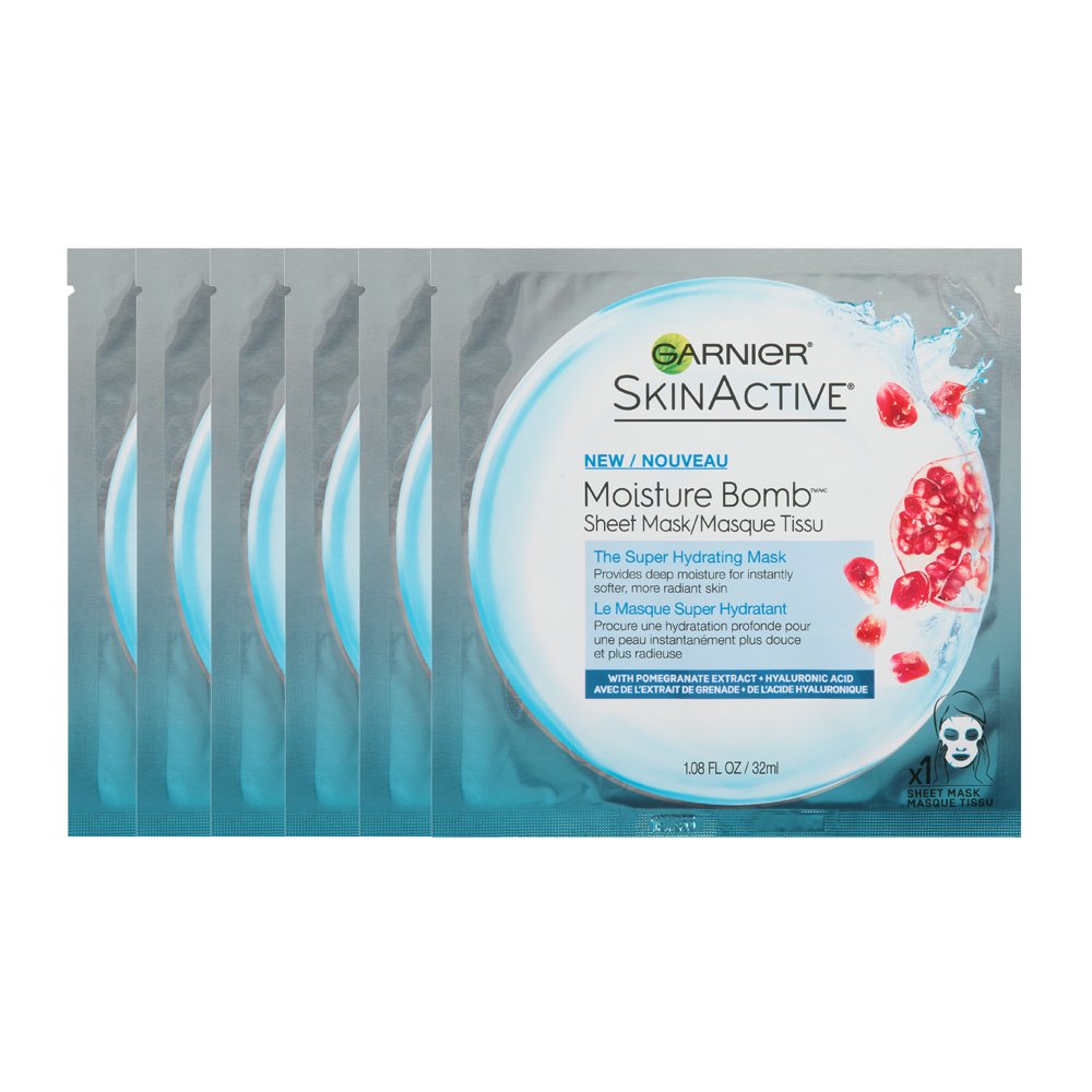 Garnier SkinActive Super Hydrating Sheet Mask, Hydrating, The Super Hydrating 6 Count