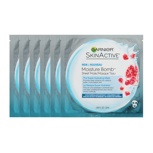 Garnier SkinActive Super Hydrating Sheet Mask, Hydrating, The Super Hydrating 6 Count Beauty & Personal Care Garnier
