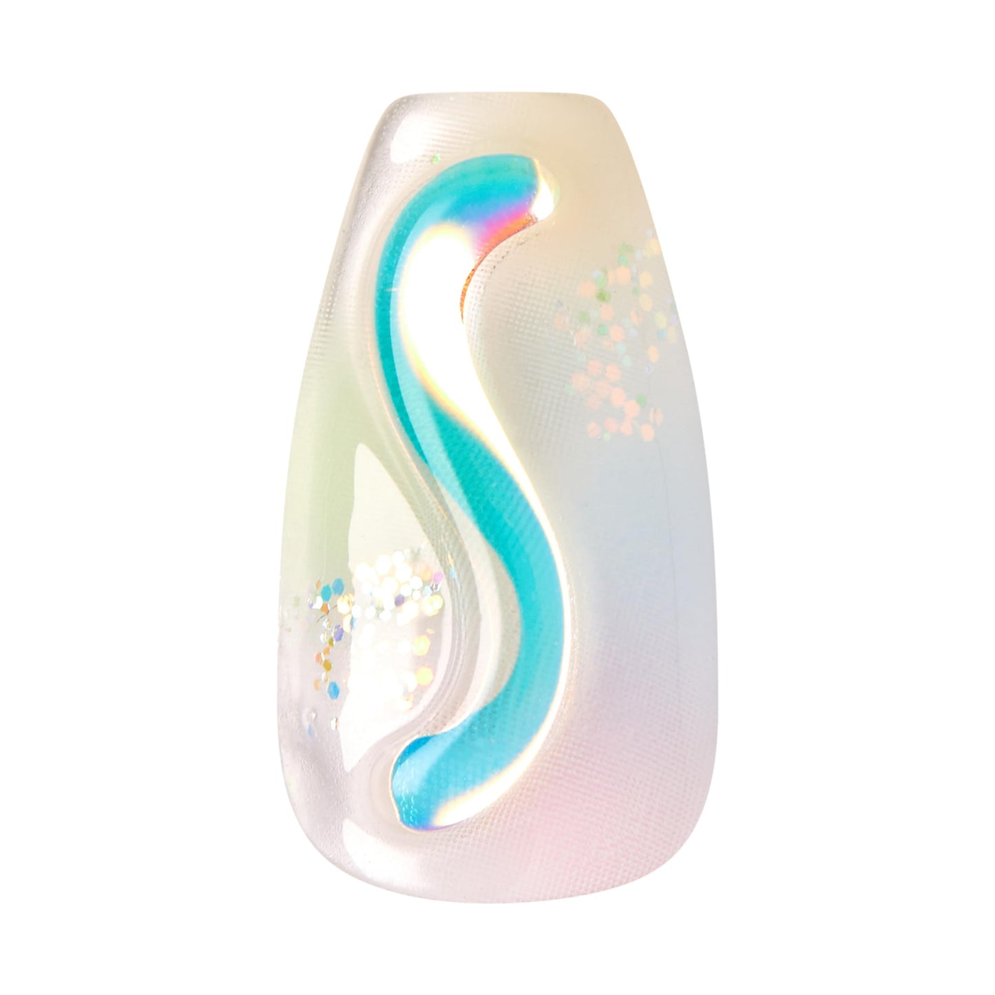 KISS Gel Fantasy Allure Press On Nails, Ready to Wear, 3D Design, Waterproof, Pink Gel Nail Glue 0.07 Oz. (2g), Manicure Stick & Mini File, 28 Count Beauty & Personal Care KISS