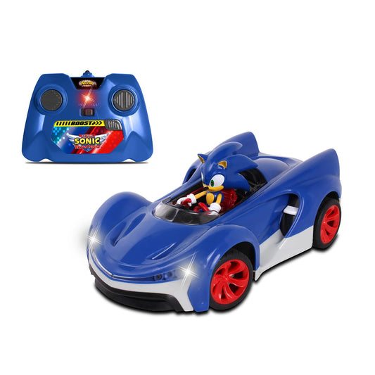 NKOK Team Sonic Racing 2.4GHz Radio Control Toy Car with Turbo Boost - Sonic The Hedgehog 601, Features Working Lights, Adjustable Front Wheel…