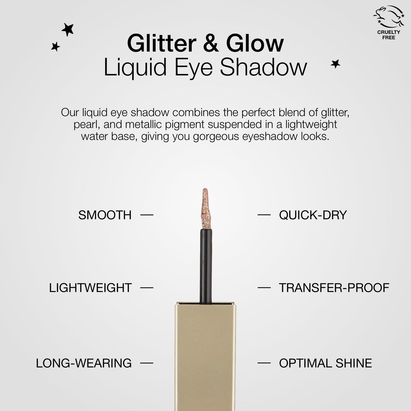 Stila Magnificent Metals Glitter And Glow Liquid Eye Shadow, Long Lasting Sparkle, Quick-Drying Eye Makeup, Lightweight Water Base, Kitten Karma