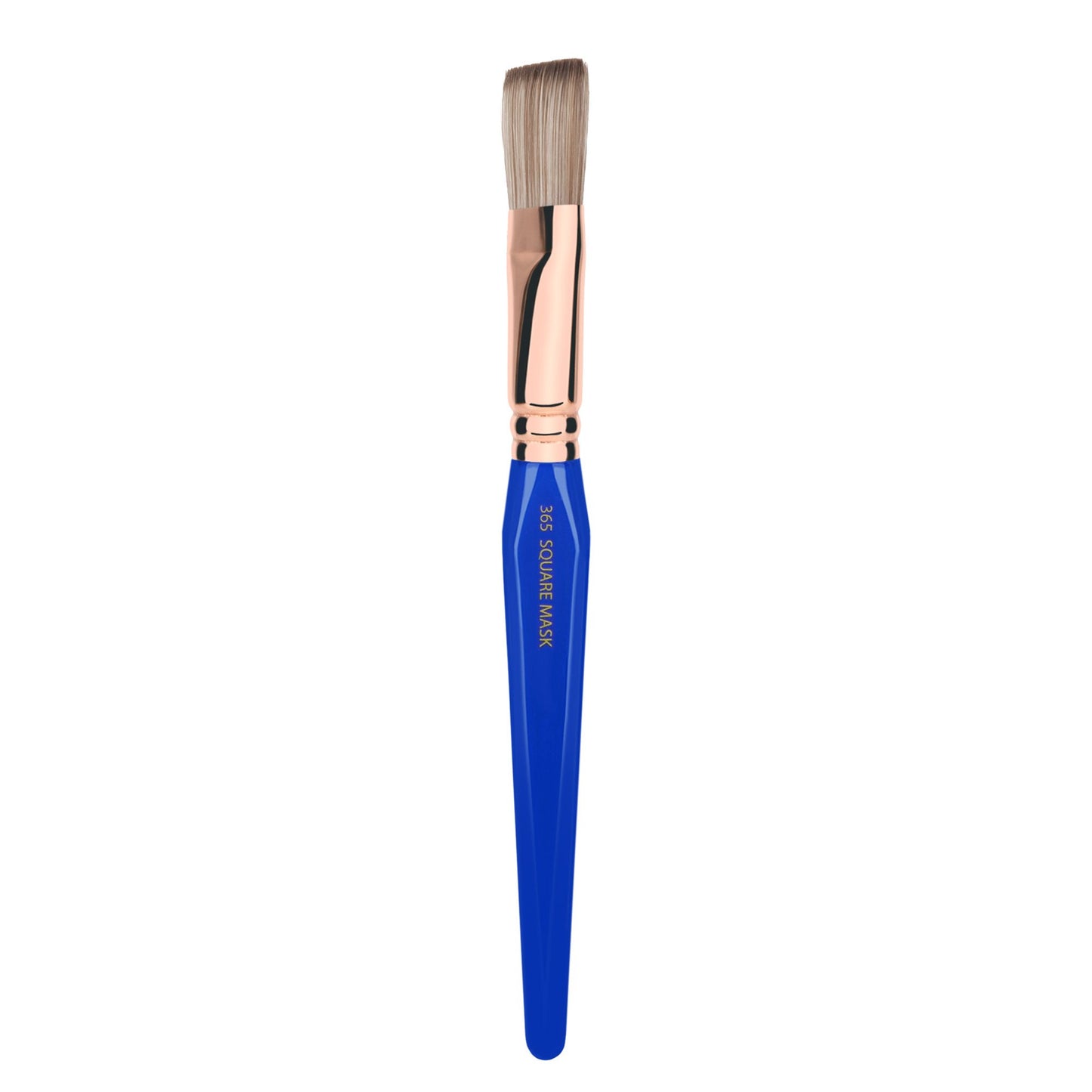 Bdellium Tools Professional Makeup Brush - Golden Triangle 365 Square Mask - With All Vegan and Soft Synthetic Fibers, For Applying Face Masks (Blue