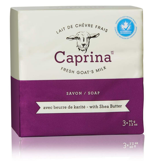 Caprina by Canus Fresh Goat's Milk Soap Bar Shea Butter, 25.6 Ounce (Pack of 8) Beauty & Personal Care Caprina