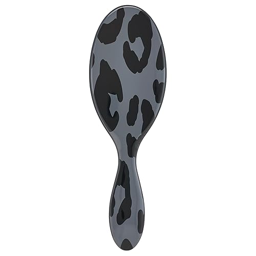 Wet Brush Original Detangler Hair Brush, Dark Gray Leopard (Safari), Ultra-Soft IntelliFlex Bristles, Detangling Bristles Glide Through Tangles (Wet