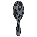 Wet Brush Original Detangler Hair Brush, Dark Gray Leopard (Safari), Ultra-Soft IntelliFlex Bristles, Detangling Bristles Glide Through Tangles (Wet