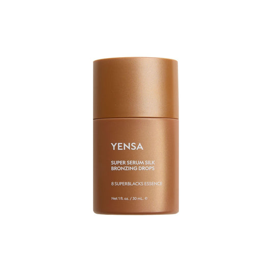 YENSA Super Serum Silk Bronzing Drops for Face - Liquid Bronzer Drops Enriched with Bakuchiol, Ferulic Acid & Super Oils - Hydrates & Nourishes with a