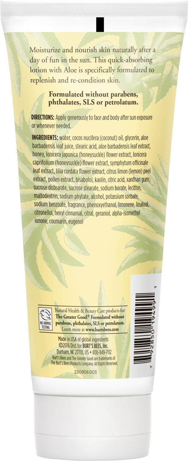 BURTS BEES Aloe After Sun Soother, 6 FZ