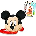 Disney Mickey Mouse Plush Crossbody Bag Set -Bundle of a Plushie with Straps Plus Tattoos, Sticker Activity Book, More | Mickey Mouse Purse for Girls