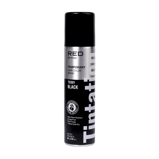 Red by Kiss Tintation Temporary Hair Color Spray, Instant Gray Root Touch Up Coverage, Water-Resistant & Smudge-Proof, Easy Wash Out, Barber