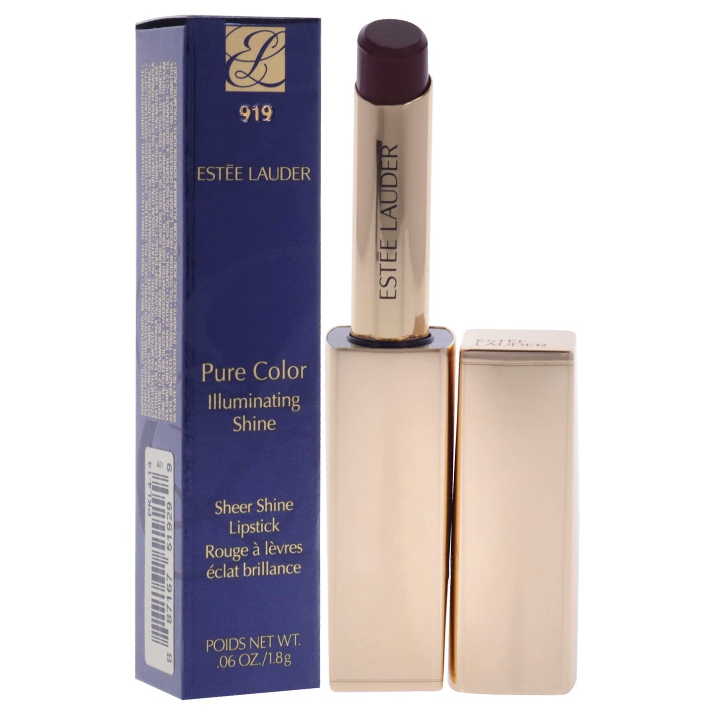 Estee Lauder Pure Color Illuminating Shine Lipstick - 919 Fantastical for Women - 0.06 oz Lipstick