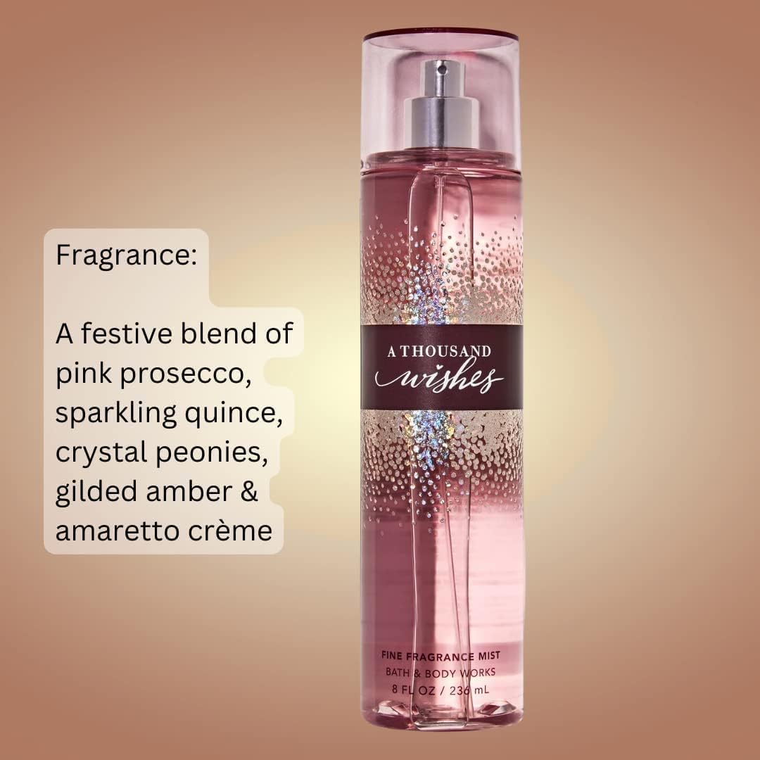 Bath & Body Works A Thousand Wishes By Bath & Body Works for Women - 8 Oz Fine Fragrance Mist, 8 Oz