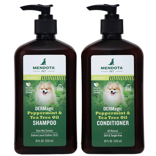 DERMagic Peppermint & Tea Tree Oil Shampoo & Conditioner 18 fl. oz. Beauty & Personal Care DERMagic