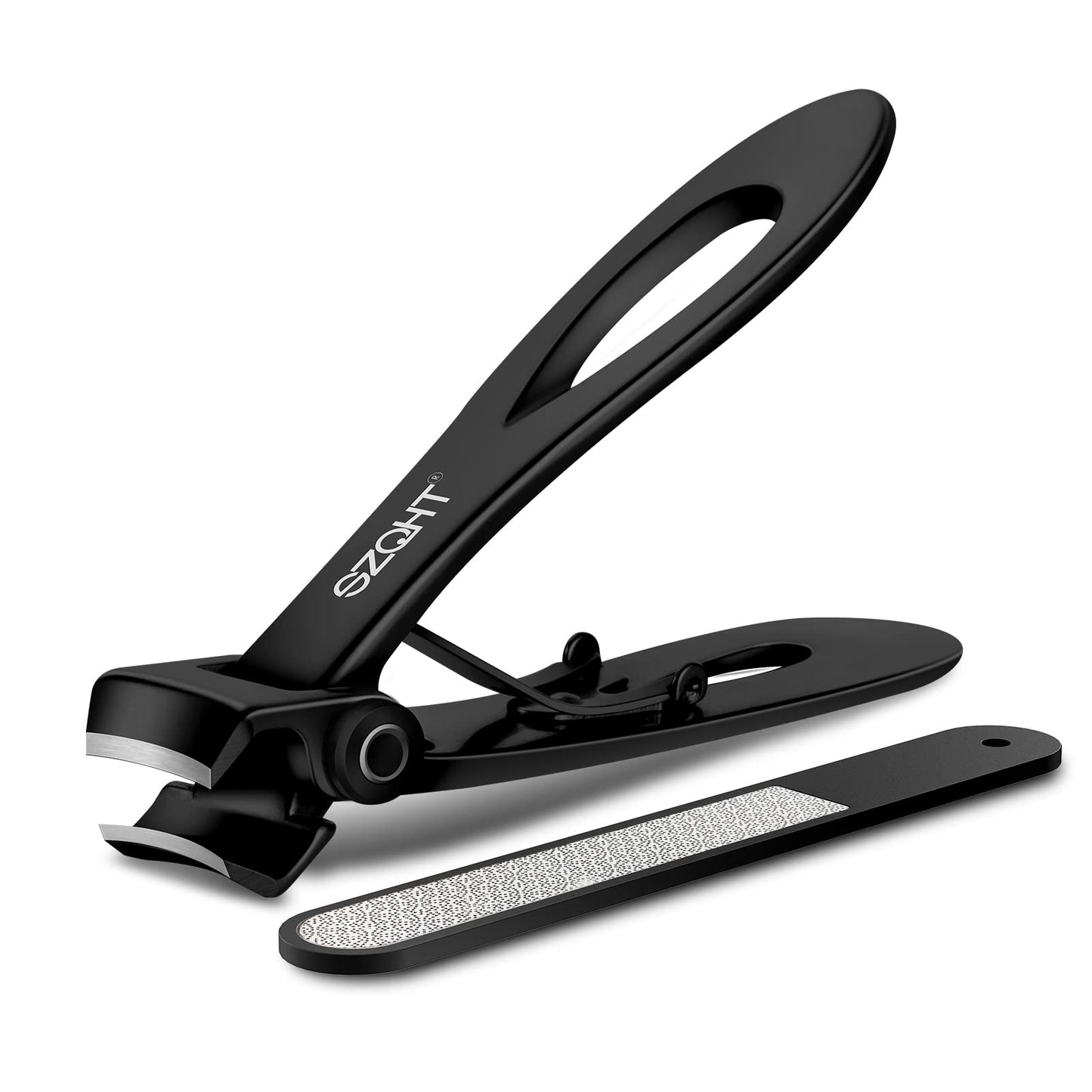 SZQHT Ultra Wide Jaw Opening Nail Clippers Set, Toenail Clippers for Thick Nails, Heavy Duty Nail Cutter, Stainless Steel Toe Nail Clippers