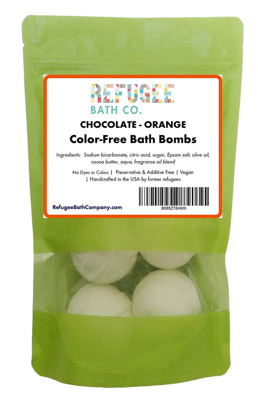 Color-Free Bath Bombs 7 Pack | 2.5 oz. Each | Cocoa Butter and Plant-Based Ingredients with No Dyes of Any Kind | Support Refugee Employment in USA…