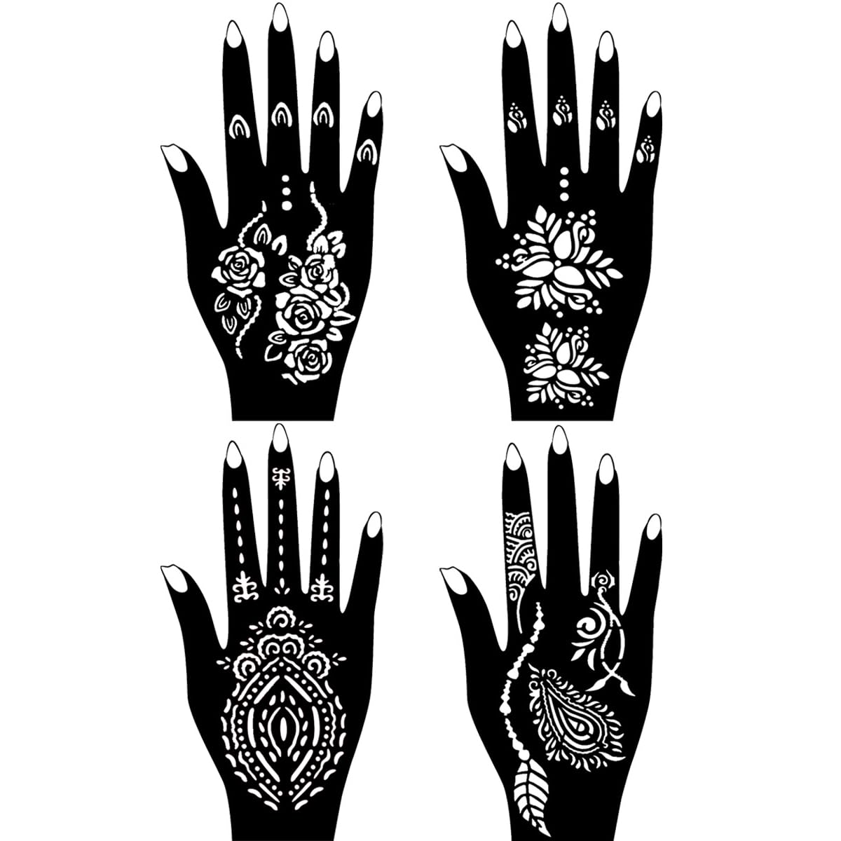 Moricher Temporary Tattoo Kits 5 Inks 102 Stencils with Mandala Stencils Semi Permanent Tattoo for Women Men Kids DIY Art Painting Party Gifts Beauty and Personal Care Moricher