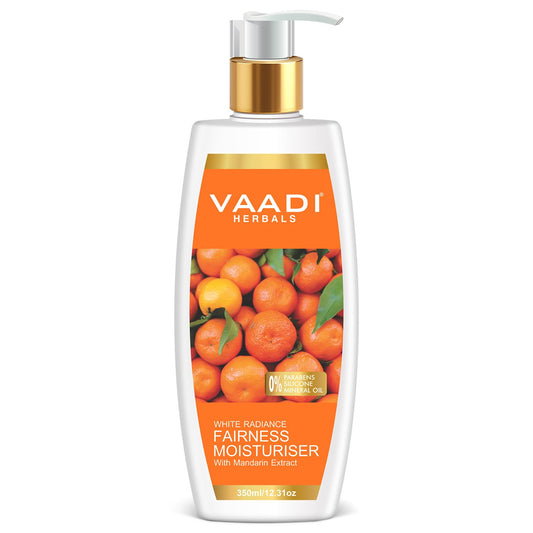 Vaadi Herbals Fairness Moisturizer Lotion With Mandarin And Silk Extract - Vitamin C Rich Mandarins Effectively Lightens Your Skin Tone While Deep