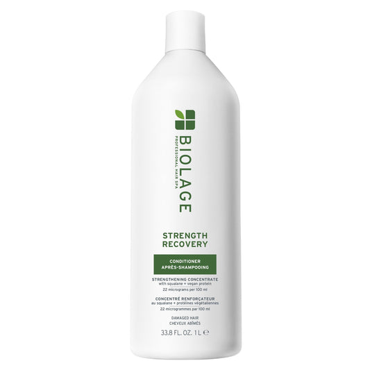 Biolage Strength Recovery Conditioner - Moisturizes & Strengthens Damaged Hair, Softness & Shine, Hydrates and Repairs Damaged Hair, With Olive