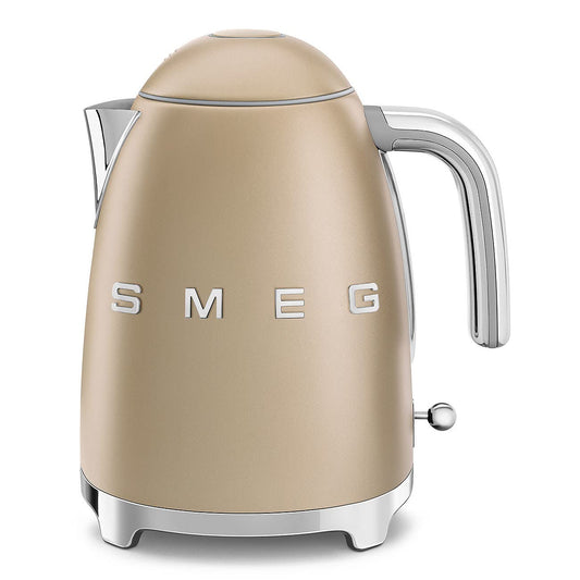 SMEG 50's Retro Style 7 Cup Electric Water Kettle with Automatic Shutoff, Removable Base, and Water Indicator, KLF03CHMUS, Matte Campagne