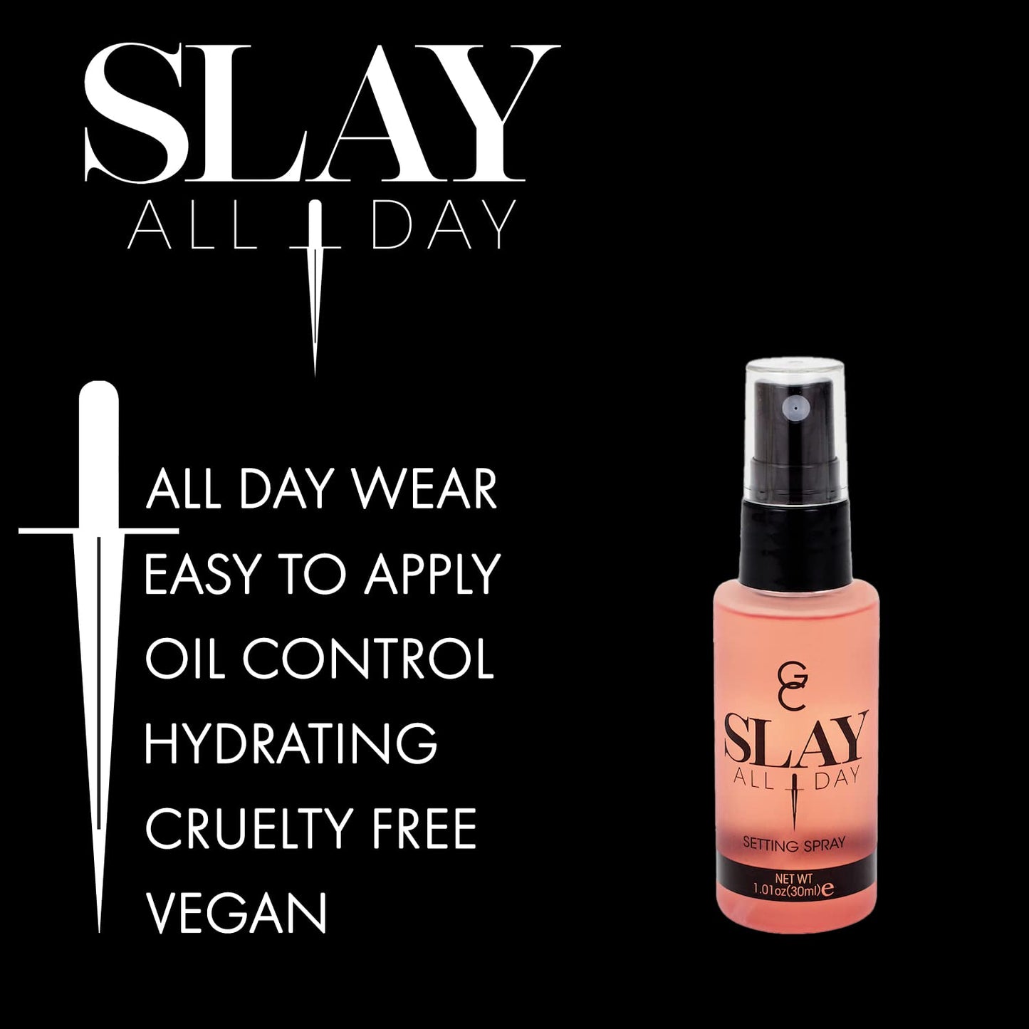 Slay All Day Setting Spray Mini - Watermelon by Gerard Cosmetic for Women - 1.01 oz Setting Spray