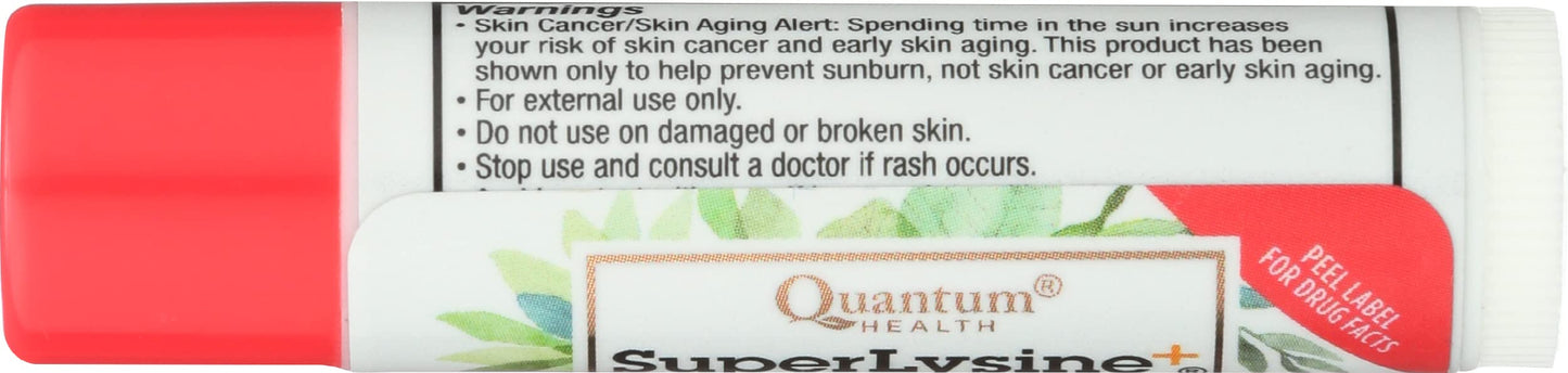 QUANTUM HEALTH Superlysine Strawberry Cold Stick, 0.17 OZ