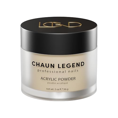 Chaun Legend Acrylic Powder, 2 Oz Long Lasting Salon Quality, Bubble Free, Self Leveling Professional Manicures, Fake Nails, Carving & Extensions, Let Beauty & Personal Care Chaun Legend Professional Nails