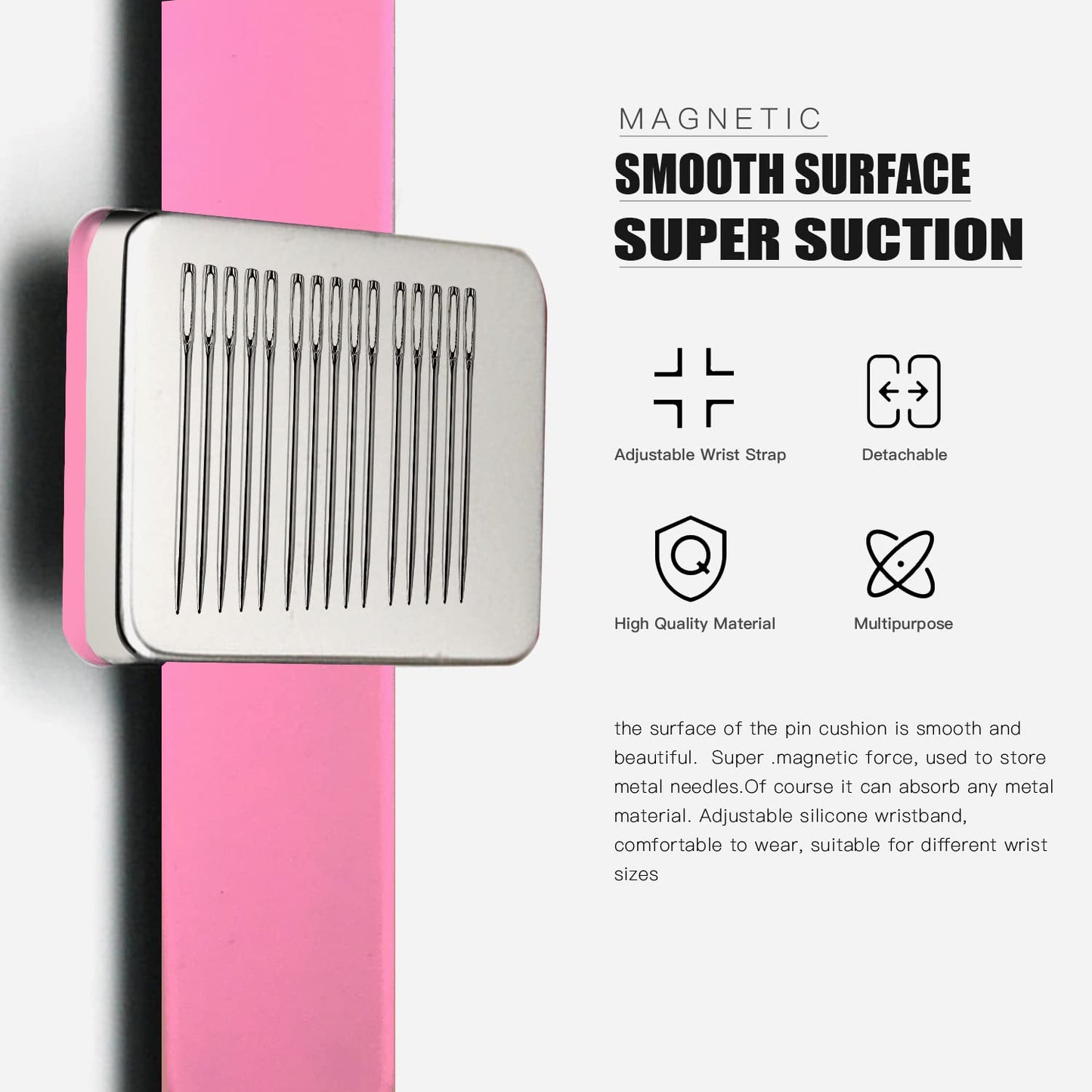 9 Pcs Hair Braiding Tools -2 Pieces Rat Tail Comb Parting Comb for Braiding 1Dual Edge Brush and Magnetic Wrist Sewing Pincushion Wristband Pin