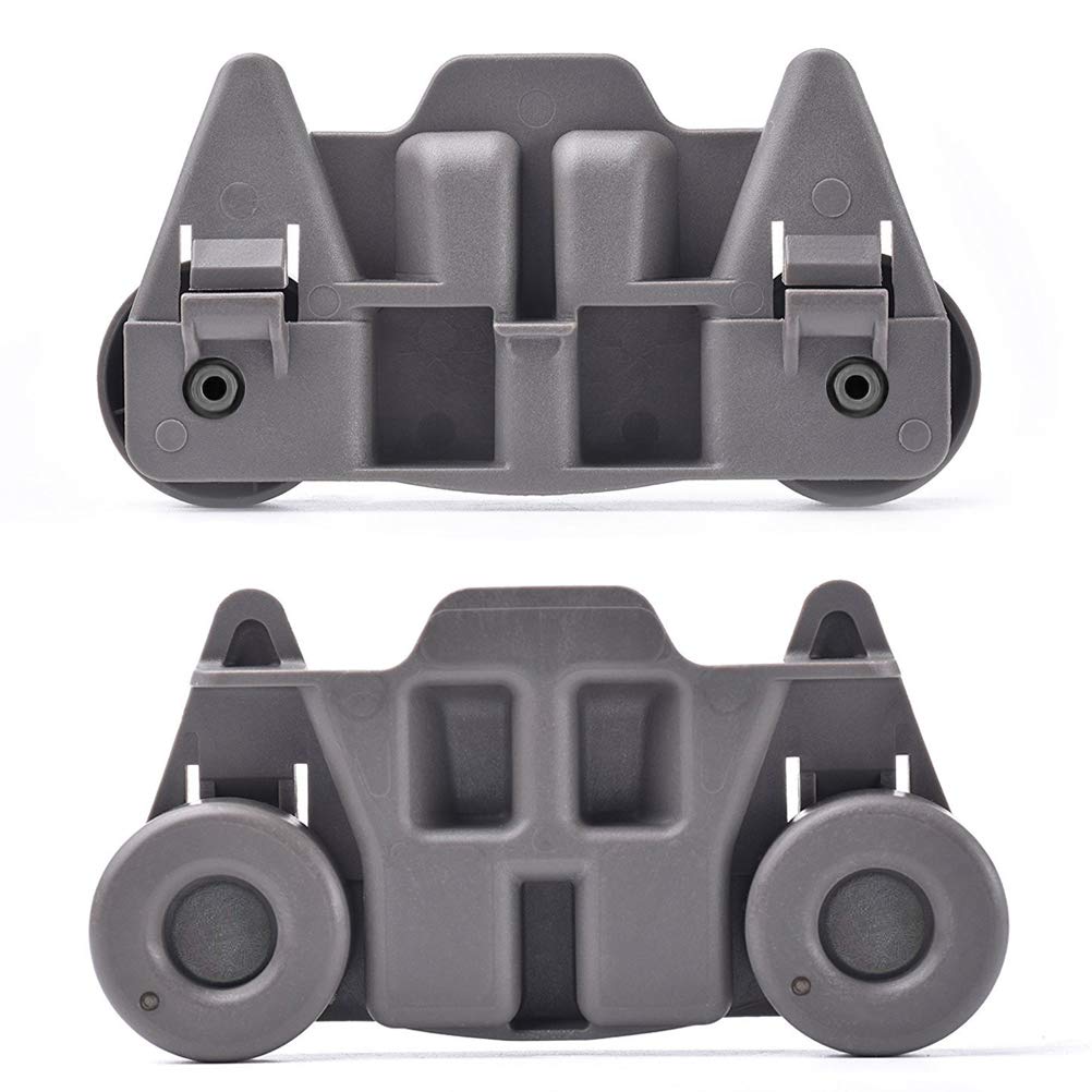 Odowalker 4 Pack Dishwasher Wheels Lower Rack, Dishwasher Replacement Parts Wheel Part AssemblyW10195416 Compatible with Dish washer Dish Rack