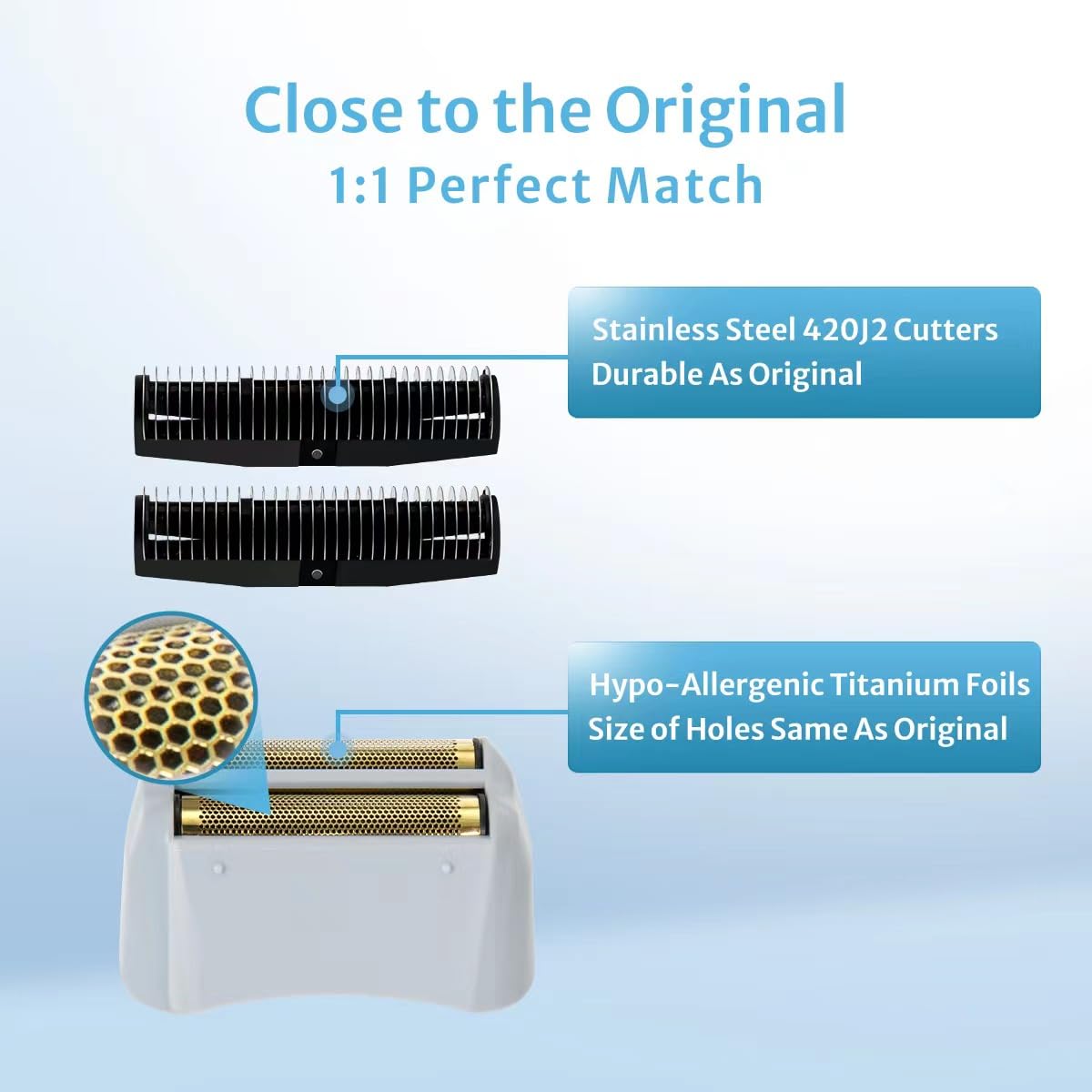 Foil Shaver Replacement Foil Compatible with Andis Foil Shaver TS1 (17150, 17235, 17220) and TS2 (17200), 1Pack Beauty and Personal Care CLIPFIT