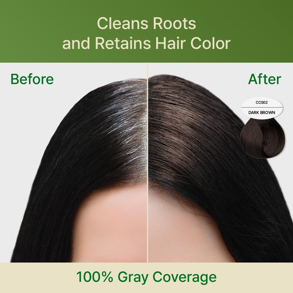 Red by Kiss Color Change Shampoo - Permanent Hair Color with 100% Gray Coverage, Quick 7-10 Minute Formula, No Tools Needed, Herbal Extracts, Includes
