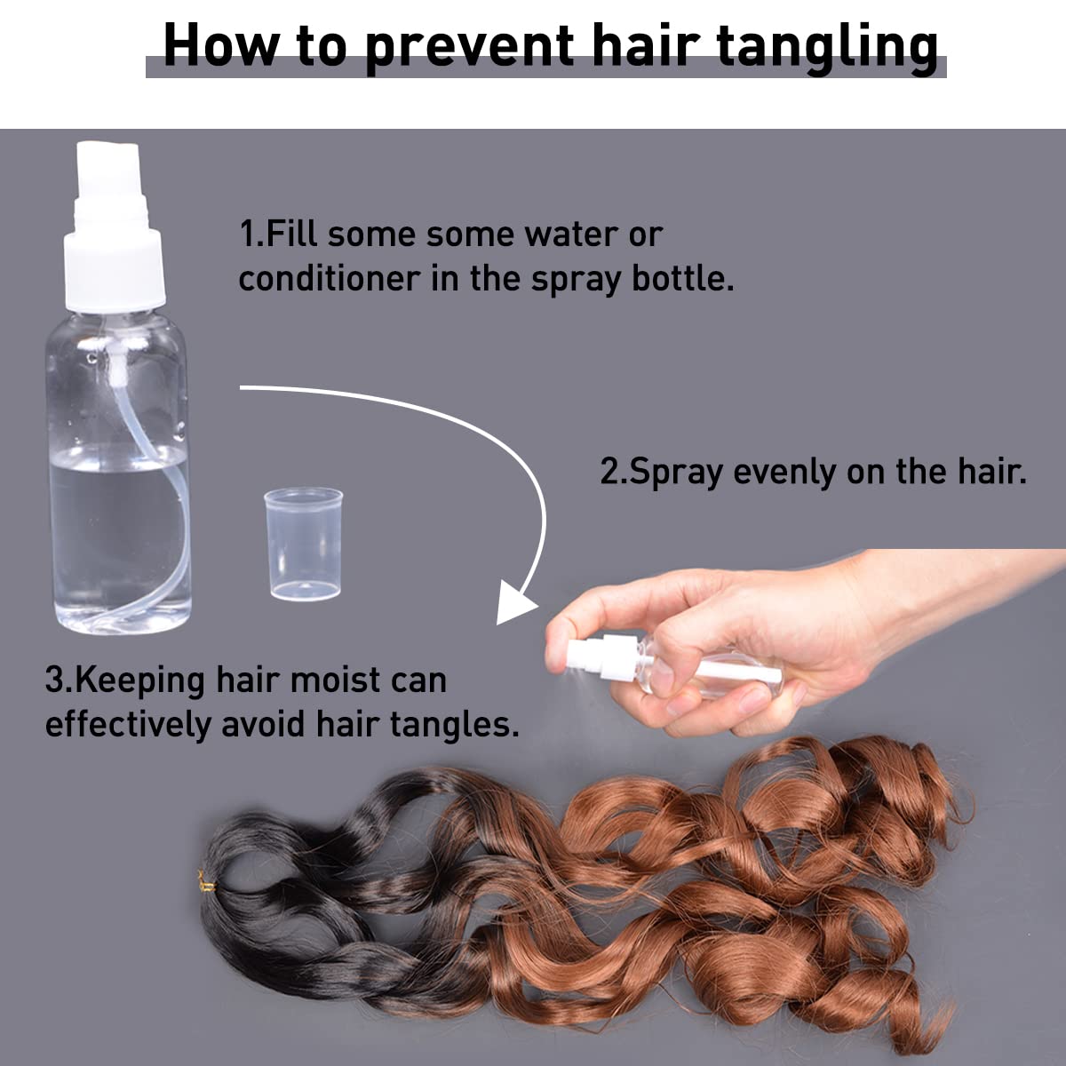 French Curls Braiding Hair 24Inch Curly Braiding Hair Pre Stretched 8 Packs Beauty and Personal Care Luoyudu