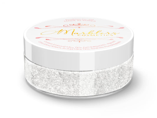 MARBLERS Chunky Natural Mica Powder [Luna Pearl] 0.11oz (3g) | Highly Pigmented | Non-Toxic, Vegan, Cruelty-Free | Eyeshadow, Body Butter, Nail