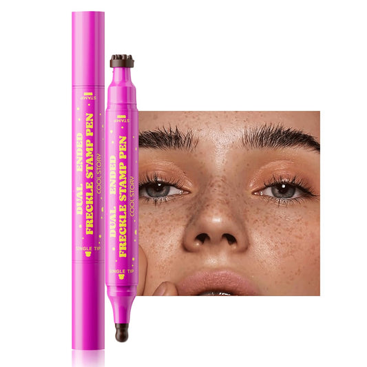 Beauty Glazed Dual-Ended Freckle Stamp Pen - Realistic Faux Freckles Makeup with Soft Sponge Stamp & Precision Tip - Waterproof Long-Lasting Freckle Beauty and Personal Care Beauty Glazed Default Title