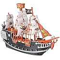 Rhode Island Novelty 10 Inch Pirate Boat, One Per Order