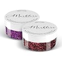 MARBLERS Twinkle Face & Body Glitter Duo [Sangria & Holo Magenta] 0.36oz (10g) | Non-Toxic | Cruelty-Free | Eyeshadow, Nail Polish, Nail Art |