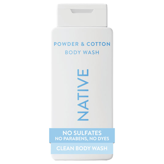 Native Body Wash Contains Naturally Derived Ingredients | For Women & Men, Sulfate, Paraben, & Dye Free Leaving Skin Soft and Hydrated |Powder Beauty & Personal Care Native