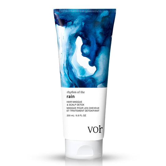 Voir Haircare Rhythm of the Rain Deep Conditioning Hair Mask with Argan Oil + Rosebay & Red Clover Extracts - Hair Mask for Damaged Hair - Scalp