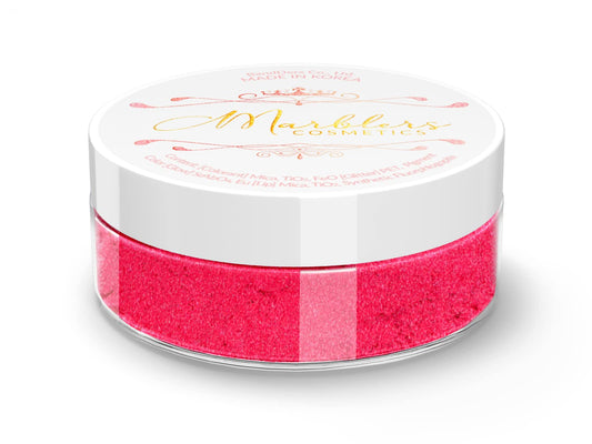 MARBLERS Fine Natural Mica Powder [Hot Pink] 0.11oz (3g) | Highly Pigmented | Non-Toxic, Vegan, Cruelty-Free | Eyeshadow, Body Butter, Nail Polish